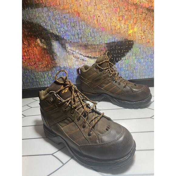 Danner Terra Force Hiker Brown/Orange Mens 9 Waterproof Boots main image 4